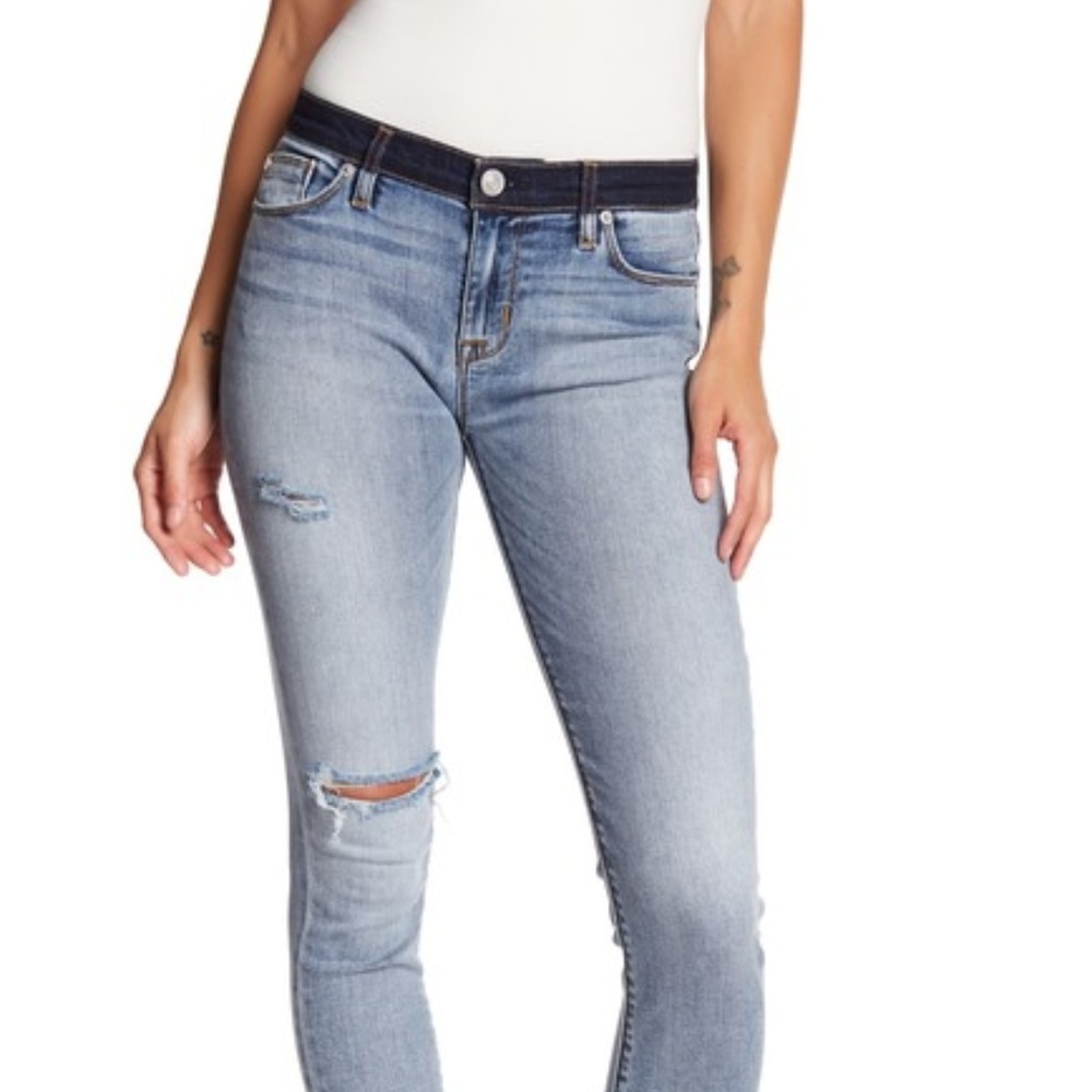 Hudson Nico Mid Rise Cropped Super Skinny Jeans - (No Tags)*